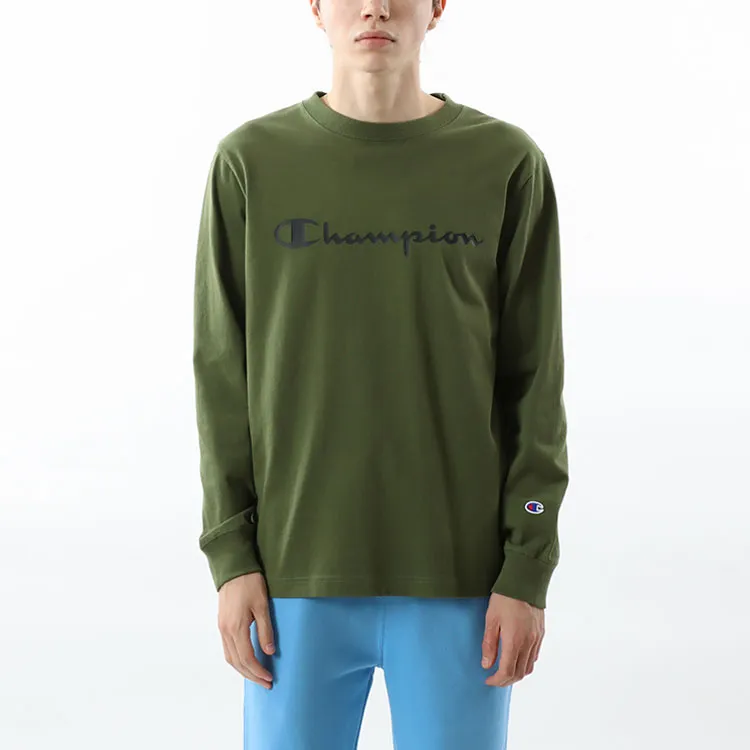 Champion Straight Long Sleeved T Shirt Japan Version Unisex-10