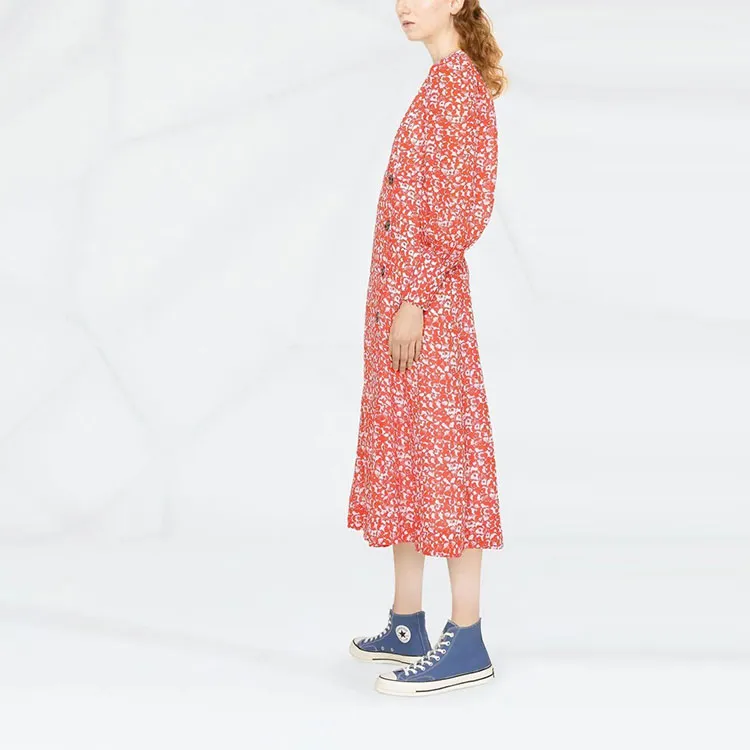 GANNI Floral Printed Dress-2