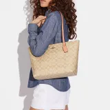 COACH Zip Top Tote Shoulder Bags