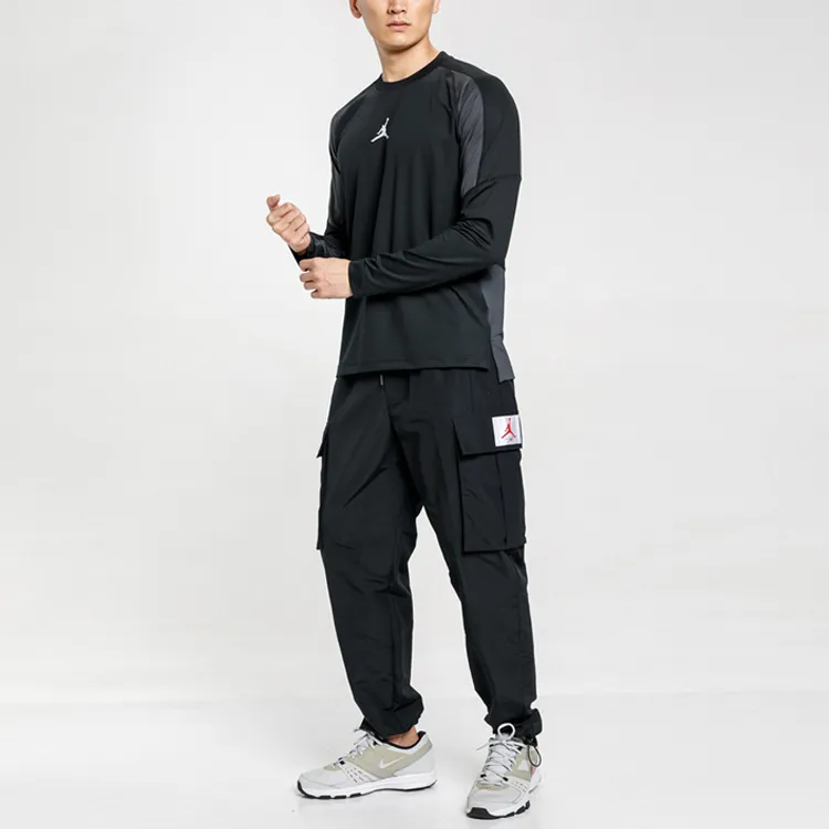 Jordan Raglan Sleeve T-Shirt Men's Black-3