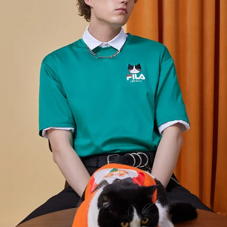 FILA T Shirts Unisex Hedge Green-2