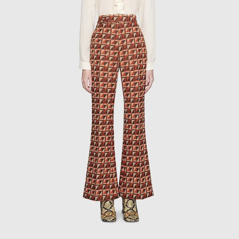 GUCCI Casual Pants Women's Brown-2