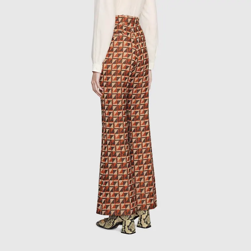 GUCCI Casual Pants Women's Brown-3