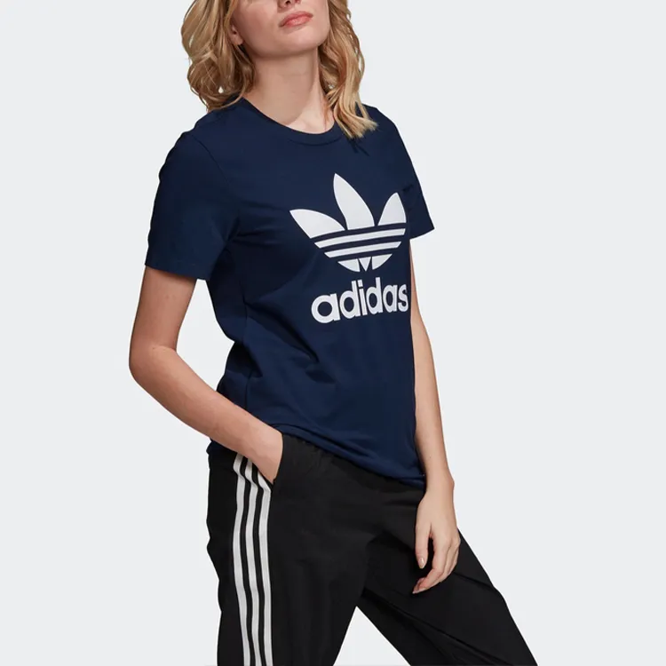 Adidas Originals T Shirt Women's Navy-2