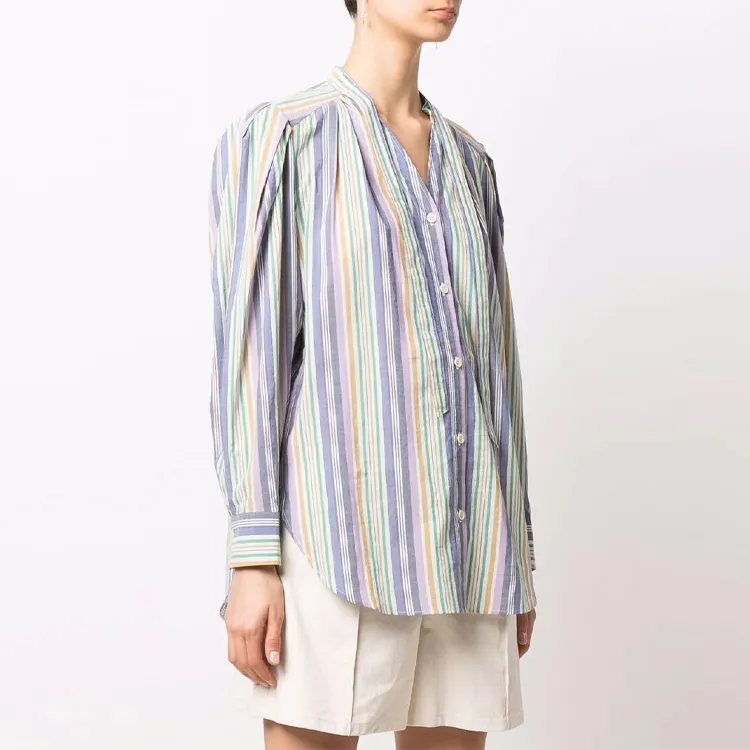 ISABEL MARANT Tiverna Striped Blouse-3