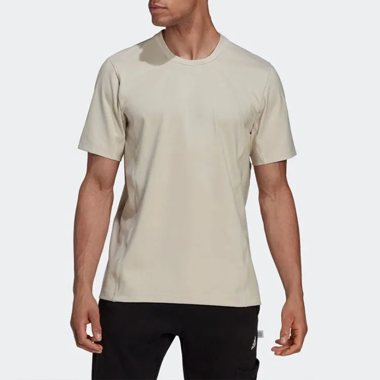 Adidas T Shirts Men Beige-1