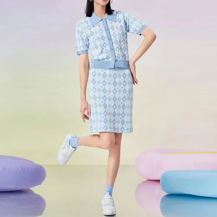 LiNing x Disney Casual Short Skirts Women's Blue-2