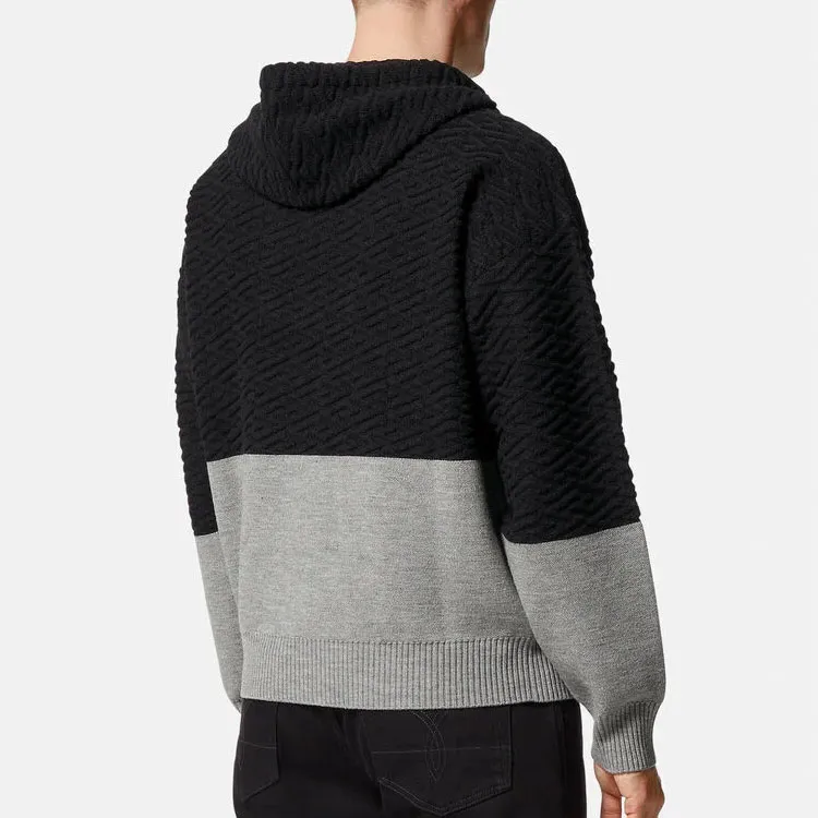 VERSACE Sweaters Men Black Gray Color-2