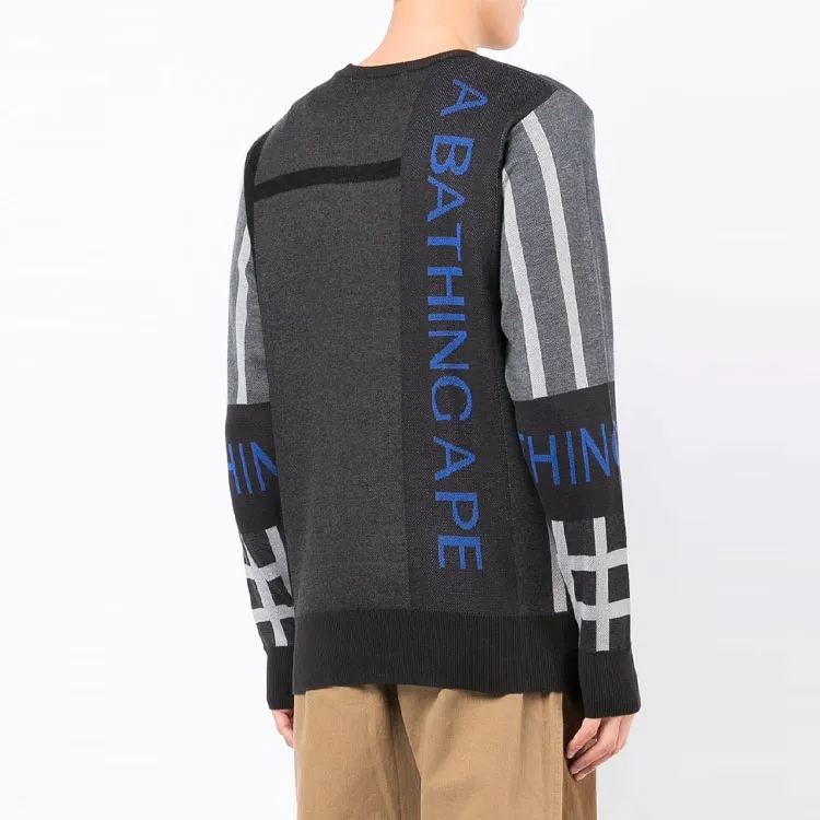 A BATHING APE Bape Sweaters Men Gray-2