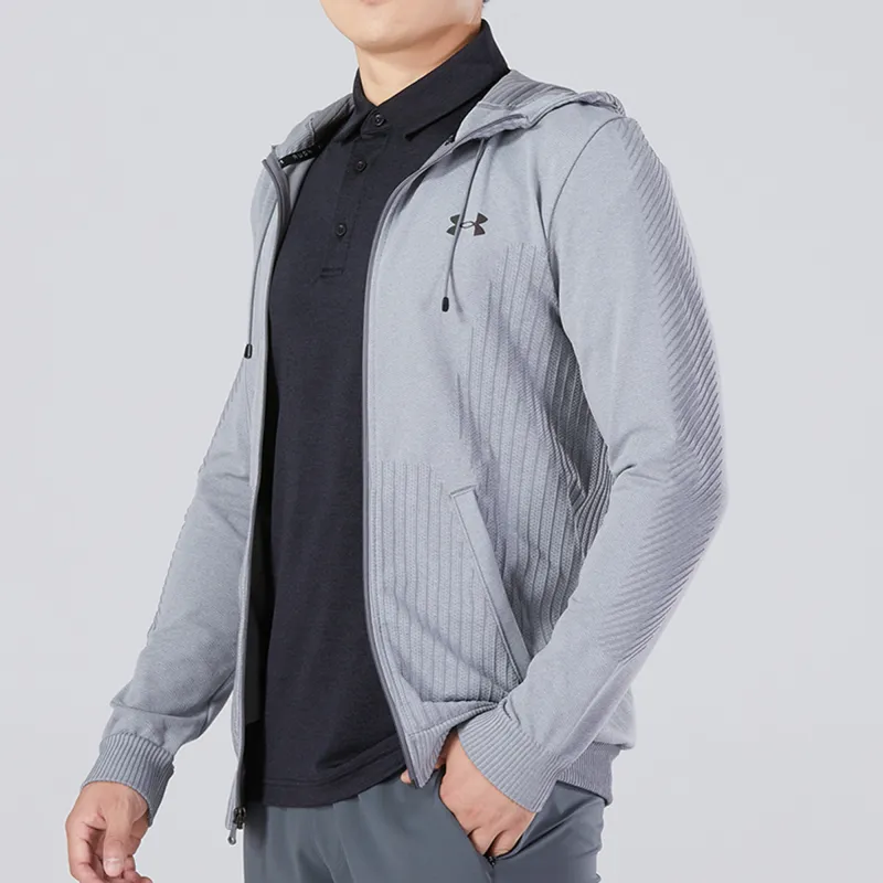 Under Armour Rush Jackets Men Deep Wolf Gray-4