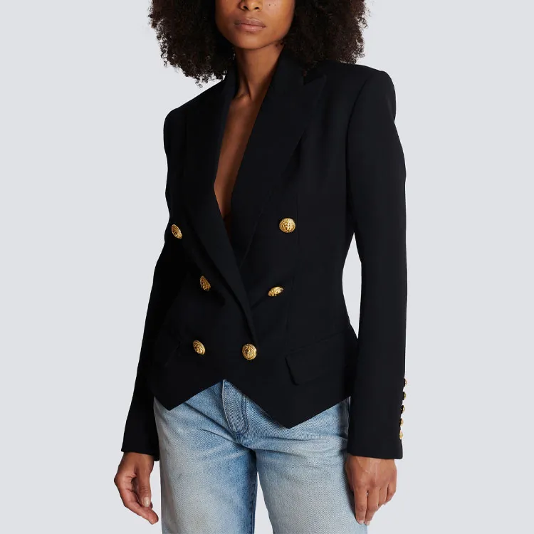 BALMAIN Double Breasted Tailored Blazer-4