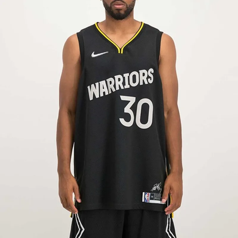 Nike Nba Golden State Warriors Icon Edition Stephen Curry Swingman Jersey-2