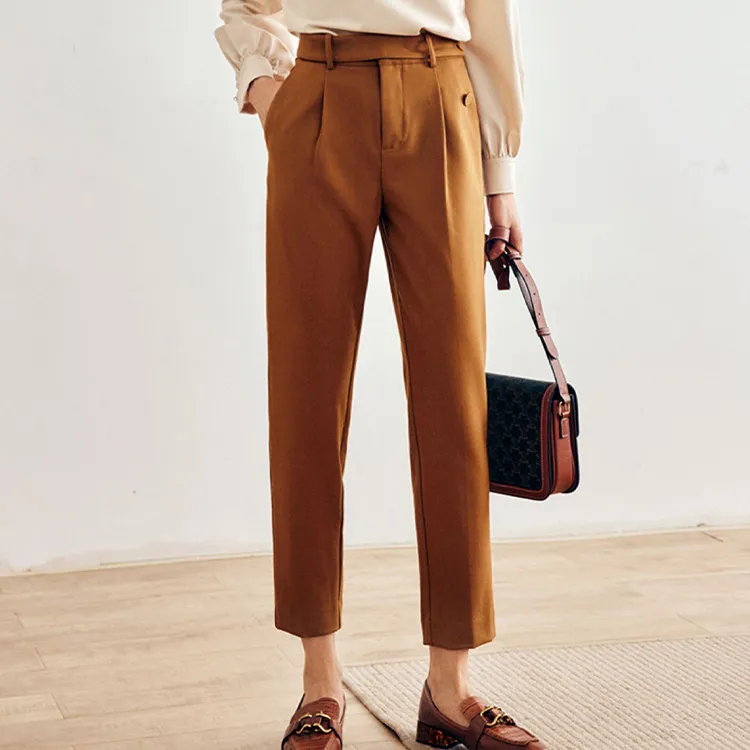 Olrain Casual Pants Women's Orange-2