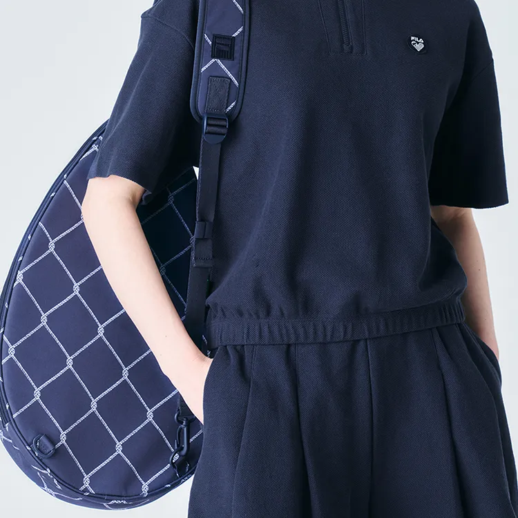 FILA Tennis Bag Shoulder Bag Sling Bag Unisex Inks Dark Blue-4