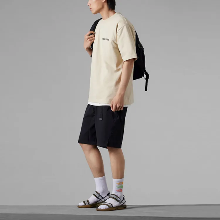 THE NORTH FACE Drop Shoulder Sleeve T Shirt Men's Khaki-3