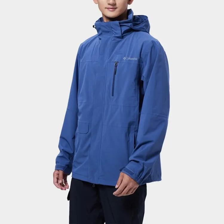 Columbia Outdoor Hiking Windbreaker Jacket Men's Blue-5