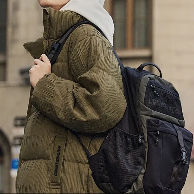 LiNing Sports Life Collection Fabric Backpack Regular Unisex Black-4