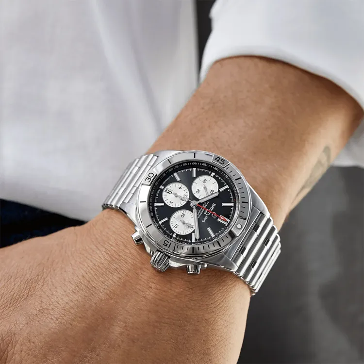 Breitling Men Mechanical Chronograph Collection Watch-3