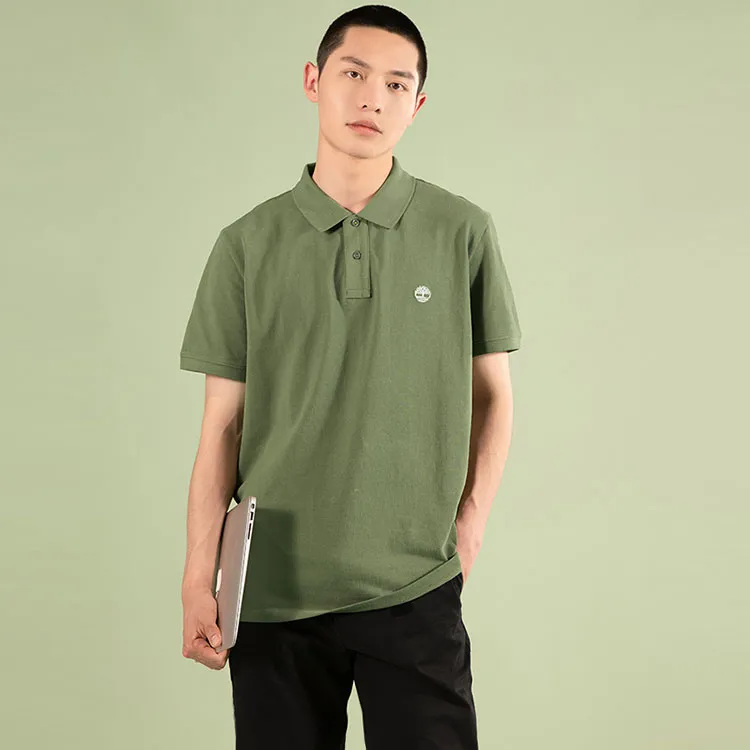 Timberland Polo Shirt Men's Kassel Green-3