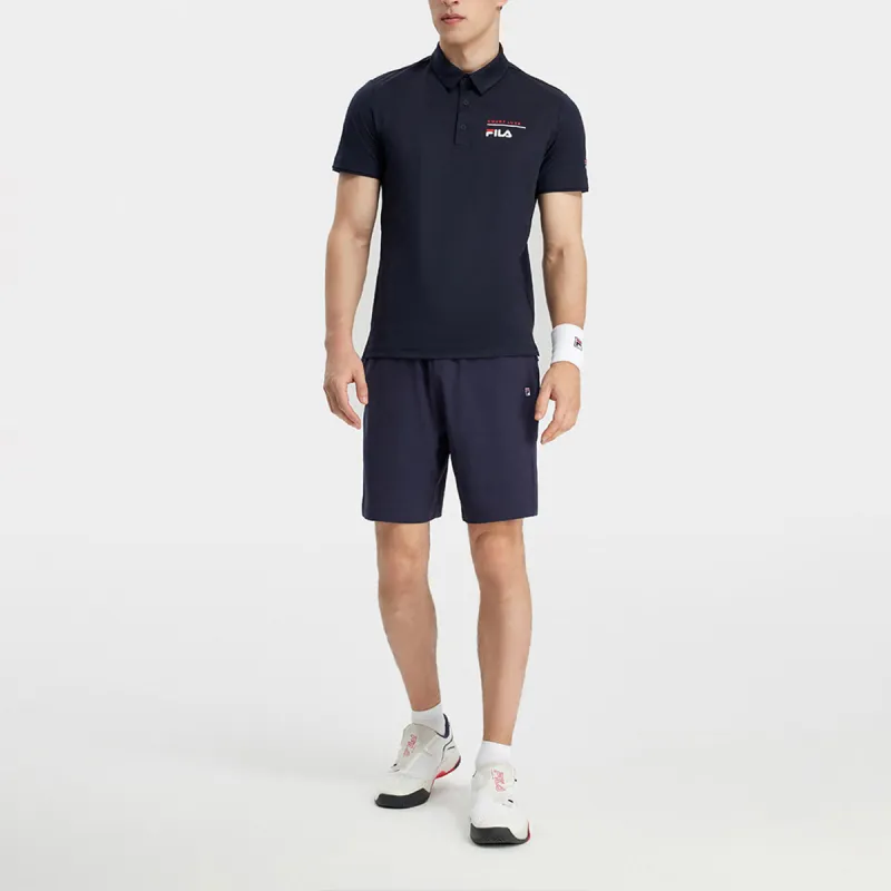FILA Polo Shirt Men's Royal Blue-4