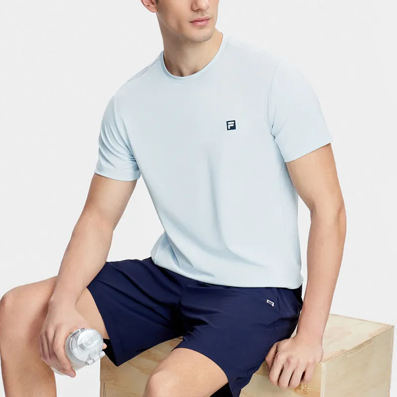 FILA T Shirts Men Morning Gray Blue-5
