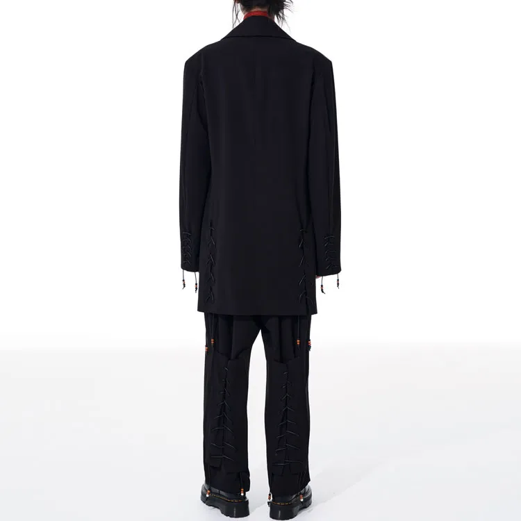 Yohji Yamamoto Casual Pants Unisex Black-3