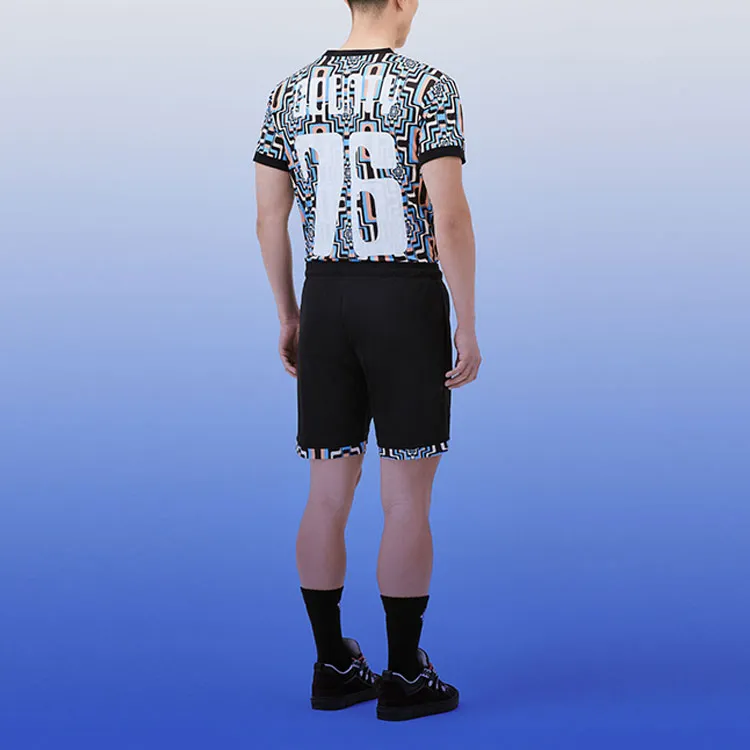 MARCELO BURLON COUNTY OF MILAN Aop Optical Cross Performance Shorts-3