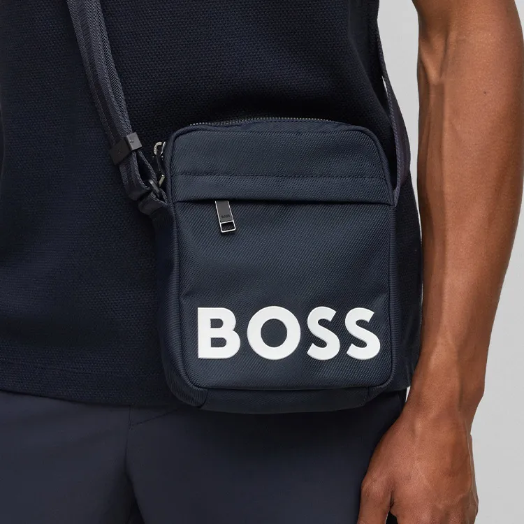 HUGO BOSS Recycled Polyester Shoulder Bag Crossbody Bag Regular Men's Dark Blue-3