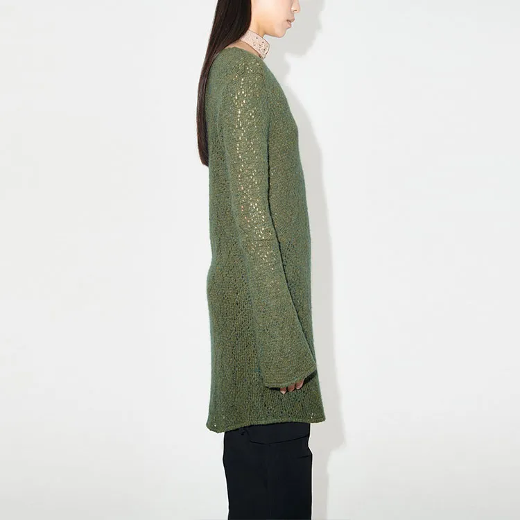 OUR LEGACY Two Face Crochet knit Minidress-4