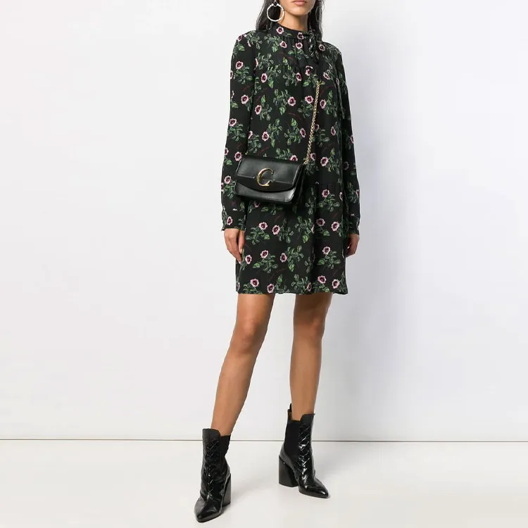Undercover X Valentino Long-Sleeved Dresses Women's Black-1