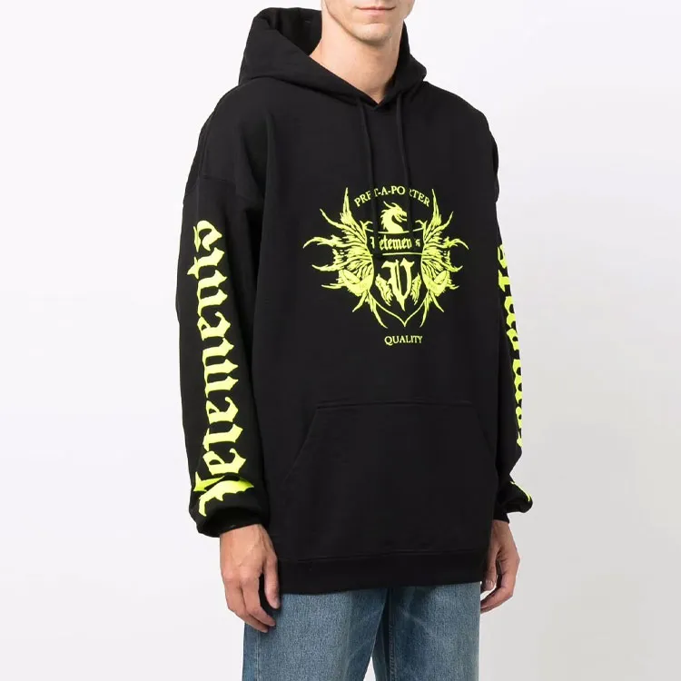 Vetements Black Label Logo Hoodie-2