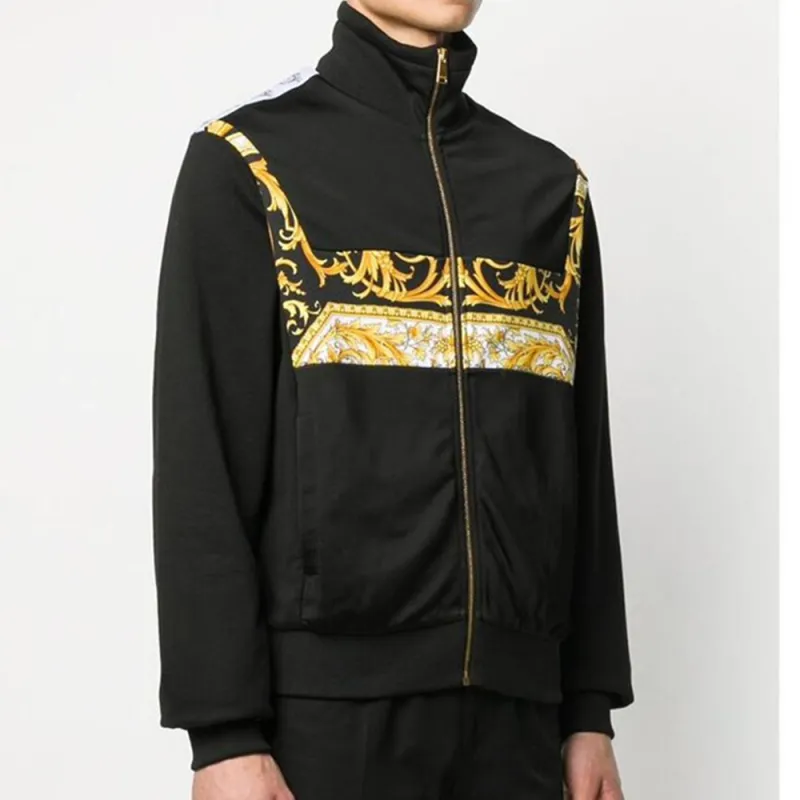 VERSACE Jackets Men Black-4