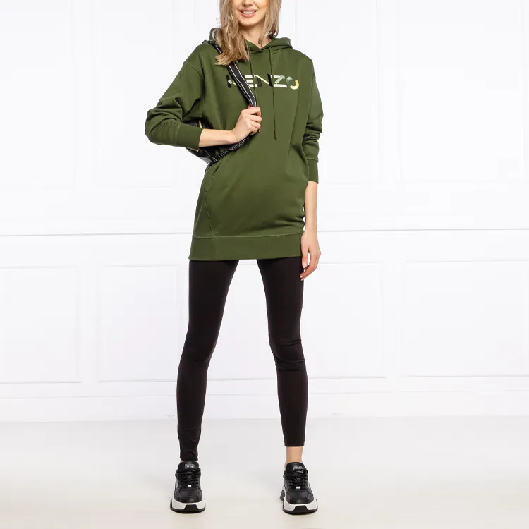 KENZO Long-Sleeved Dresses Women's Green-1