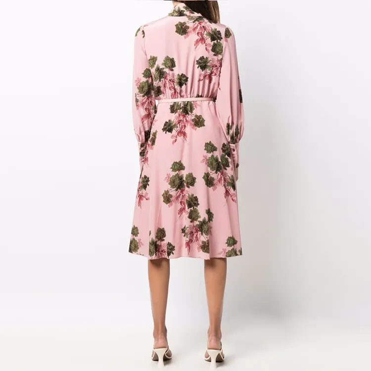 Blumarine Long-Sleeved Dresses Women's Pink-3