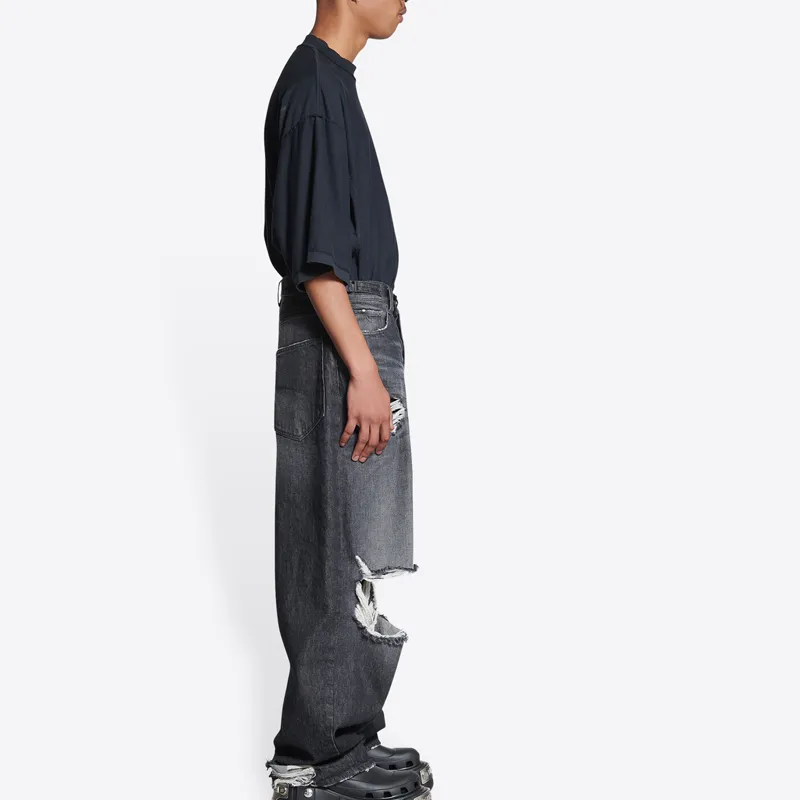 Balenciaga SS22 Jeans Men's Black-4