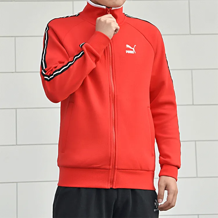 PUMA Jackets Men Red-4