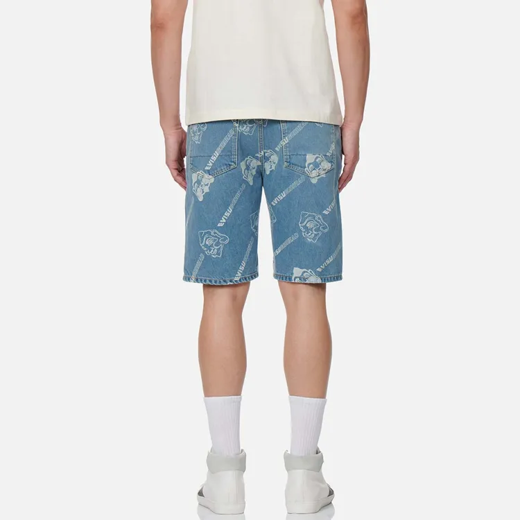 EVISU SS22 Shorts Men's Denim Blue-5