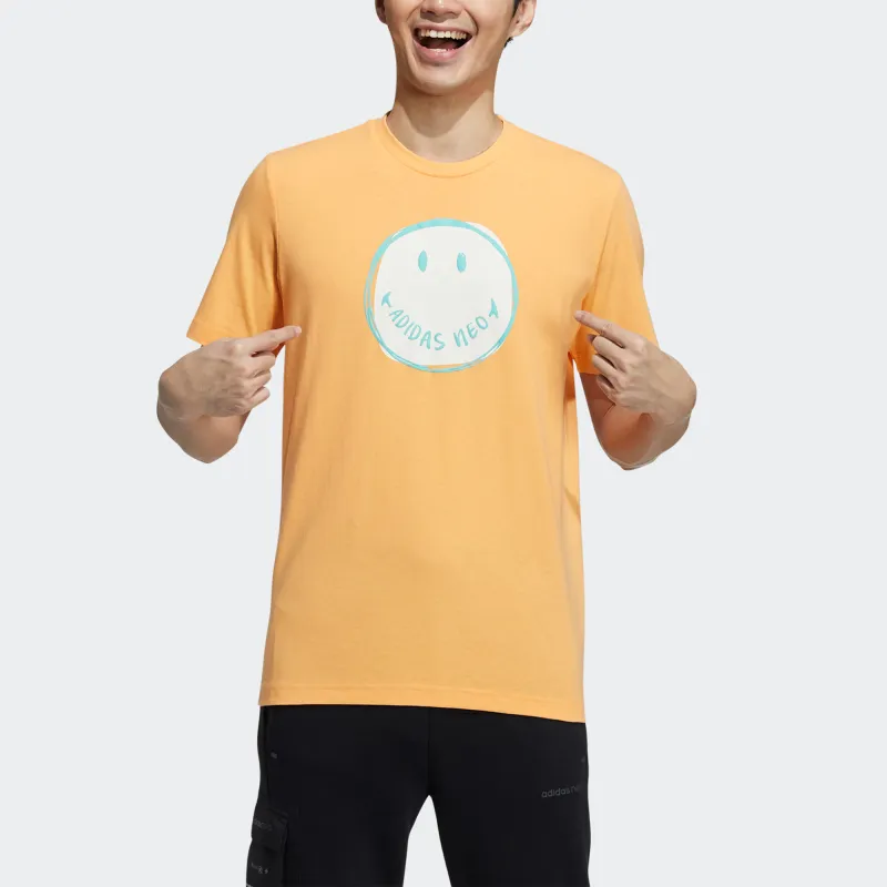 Adidas Neo T Shirt Men's Orange Yellow-1