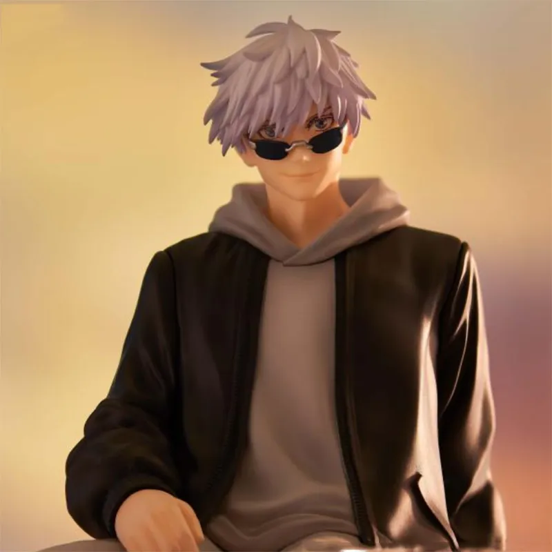 FURYU Satoru Gojo Noodle Stopper, Jujutsu Kaisen Ending2 Ver Batch 2 Black Bonus Gifts 15cm-8