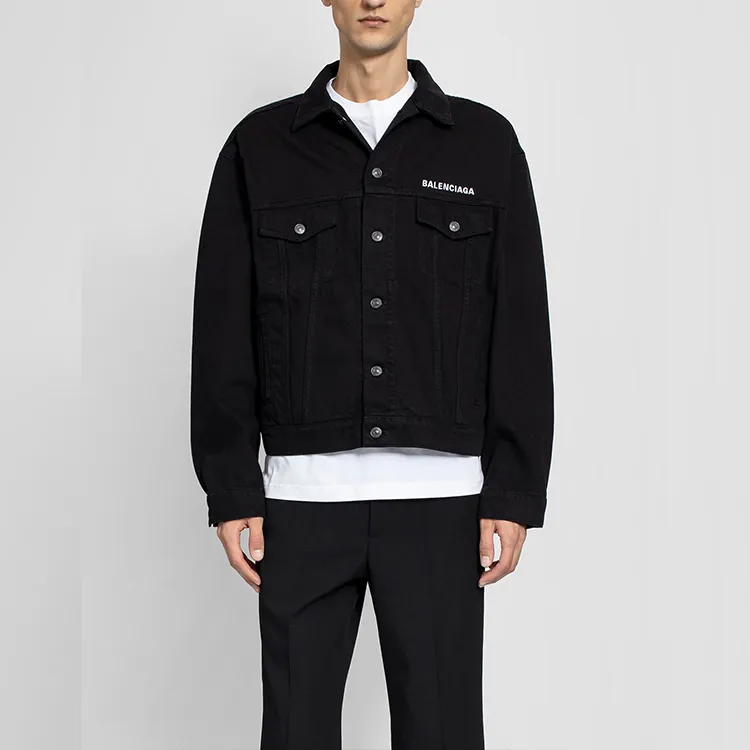 Balenciaga Denim Jacket Men's Black-2