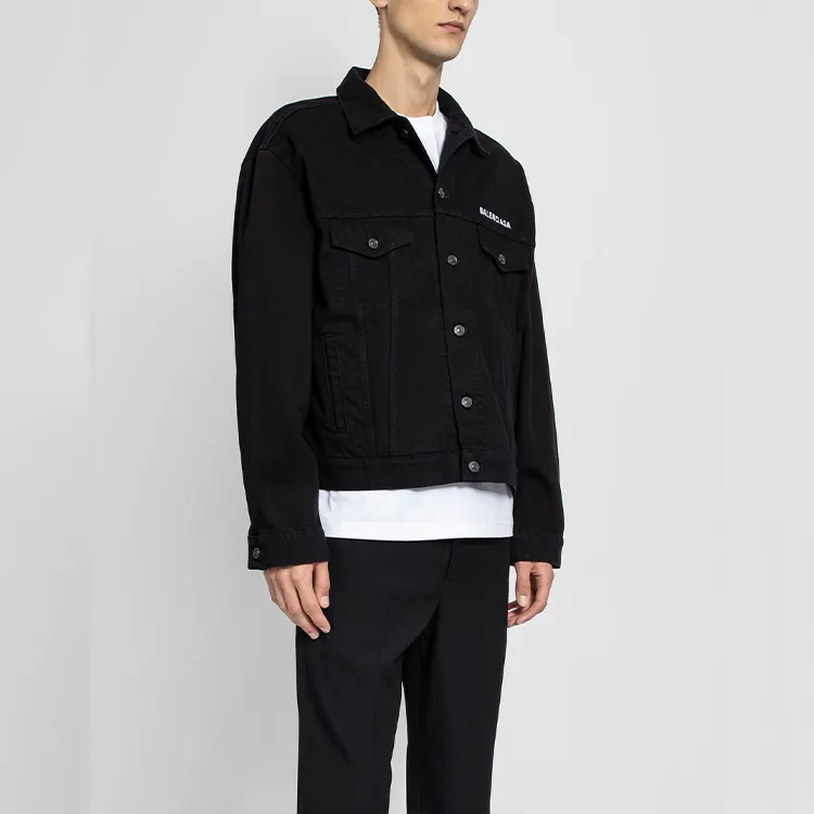 Balenciaga Denim Jacket Men's Black-4