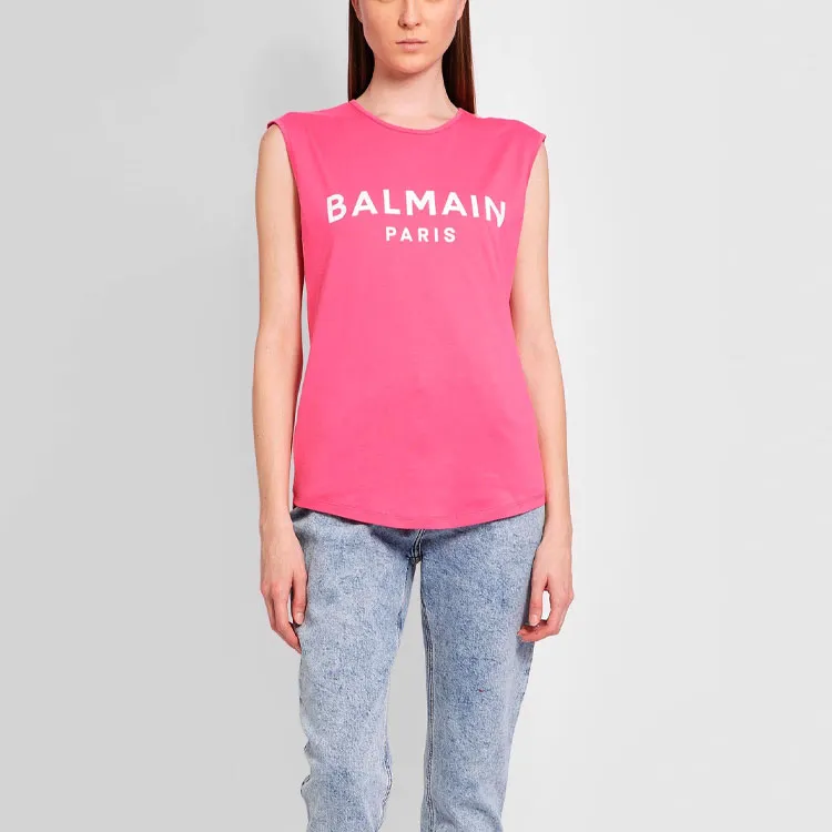 BALMAIN T-Shirts Women's Pink-2