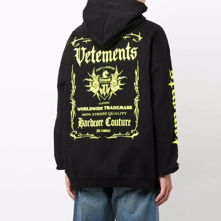 Vetements Black Label Logo Hoodie-3
