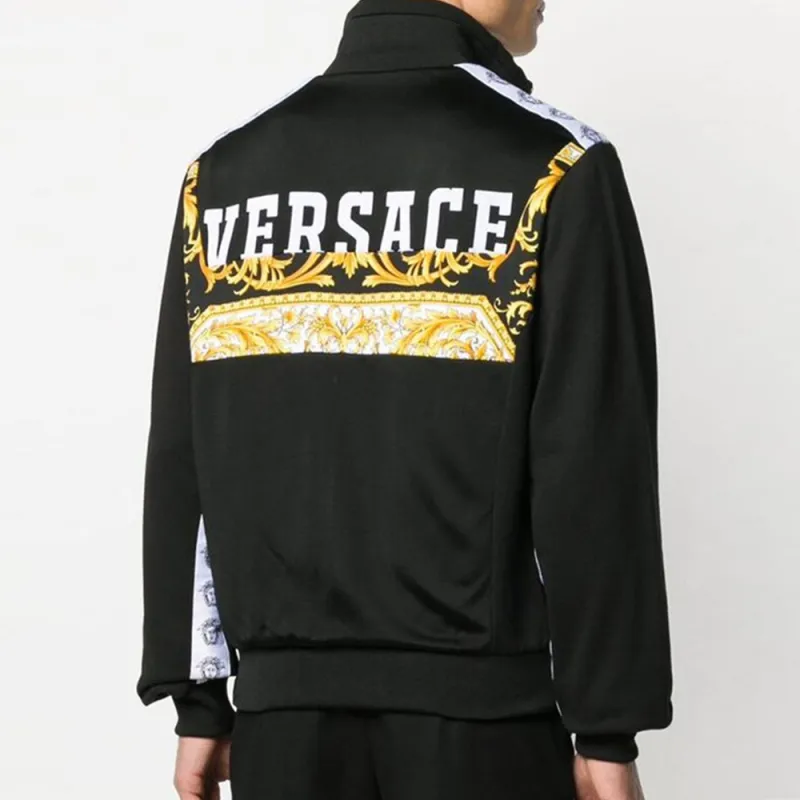 VERSACE Jackets Men Black-5