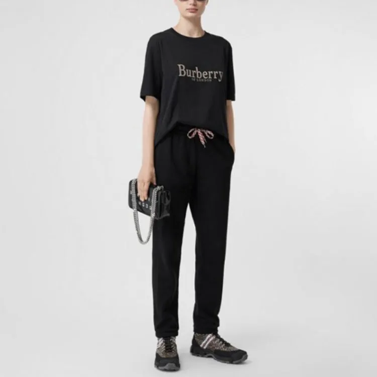 Burberry T Shirts Women's Black-4