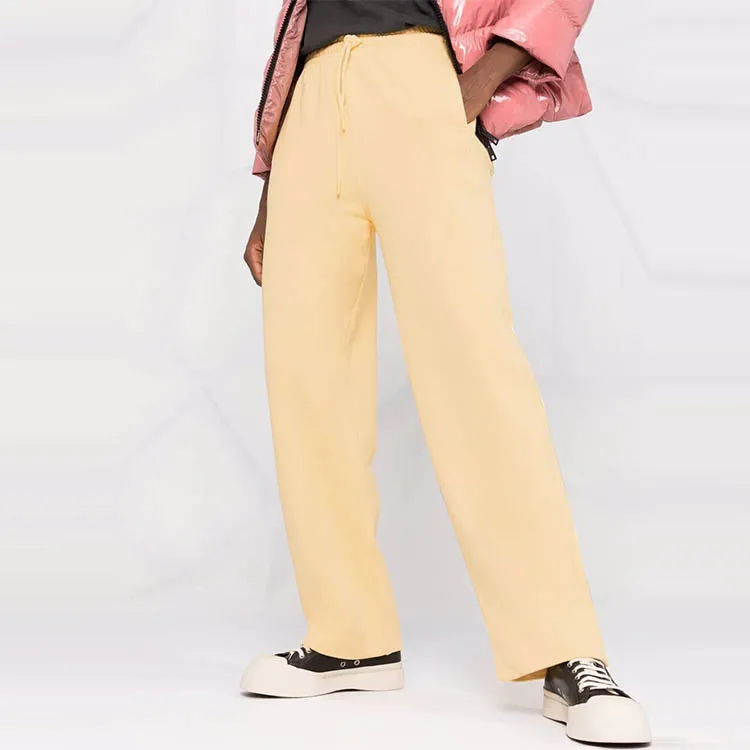 GANNI Sports Pants Women's Yellow-4