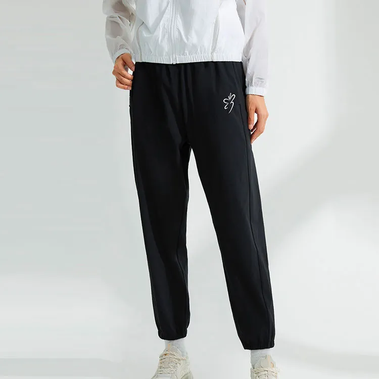 LINING Training Series Knitted Sweatpants Women's Black-4