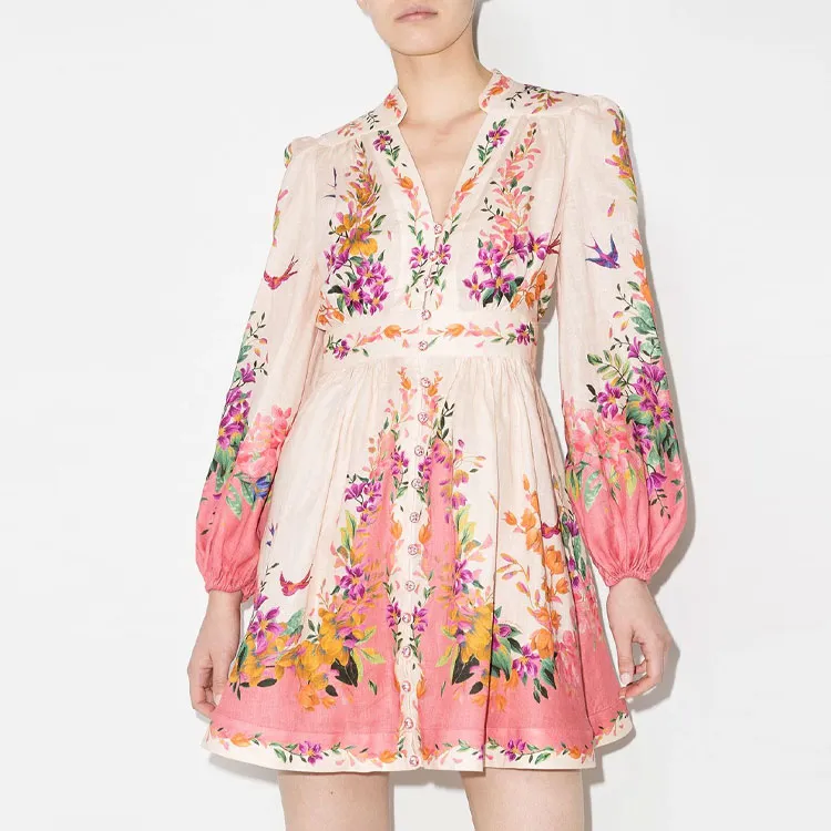Zimmermann Long-Sleeved Dresses Women's Orange-3
