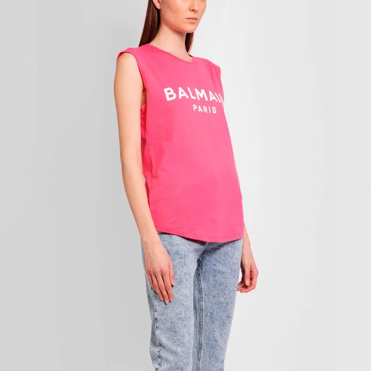 BALMAIN T-Shirts Women's Pink-4
