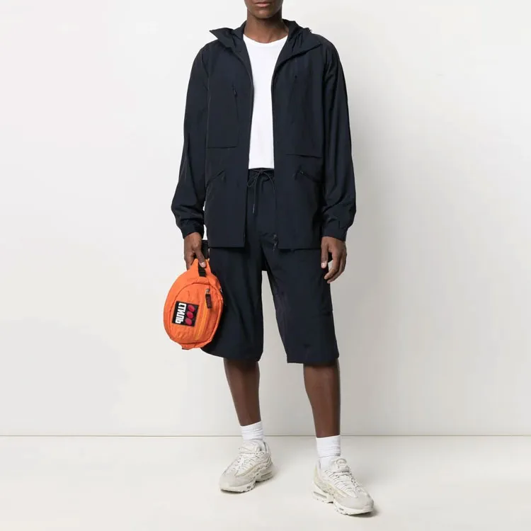 Y 3 Casual Shorts Men Navy Blue-2